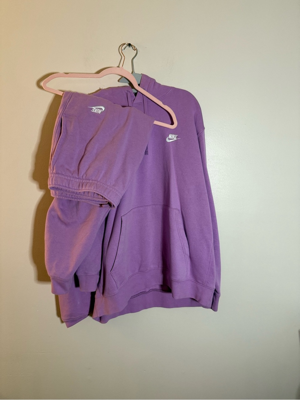 Nike Lavender Pullover Hoodie with Matching Joggers